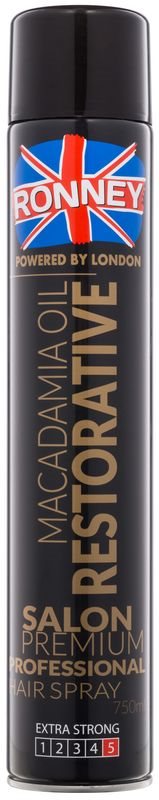 Ronney Macadamia Oil Restorative laca de pelo fijación fuerte