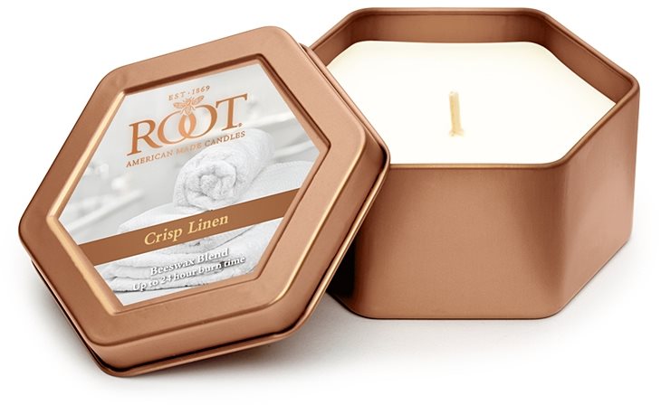 Root Candles Crisp Linen Scented Candle 113 g in Tin