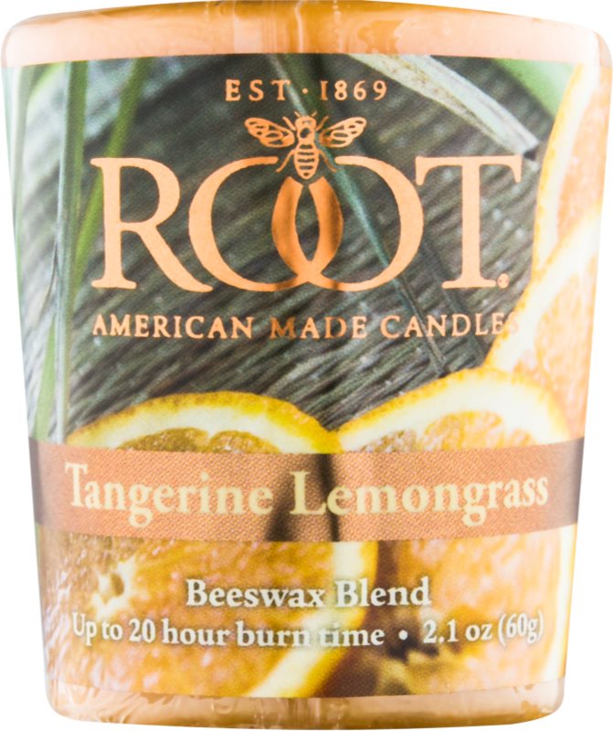 Root Candles Tangerine Lemongrass Votivkerze 60 g