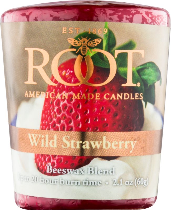Root Candles Wild Strawberry lumânare votiv 60 g