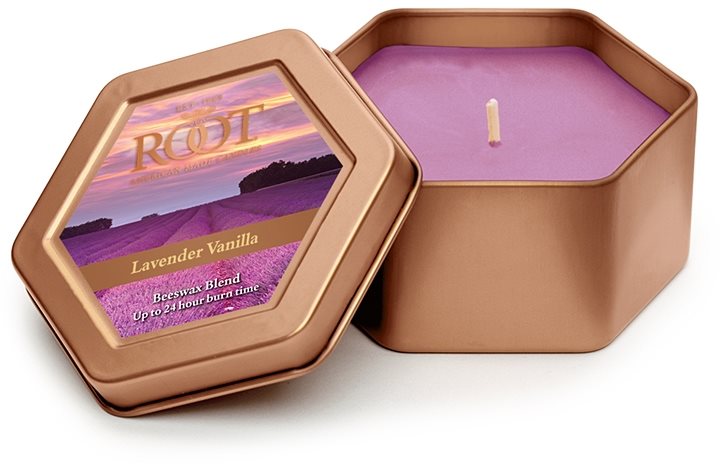 Root Candles Lavender Vanilla Scented Candle 113 g in Tin