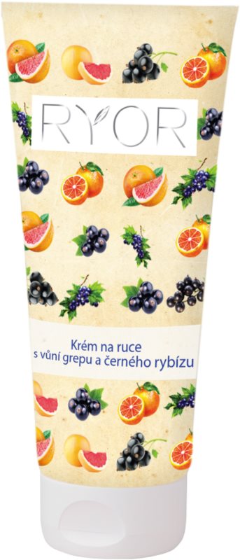 RYOR Face & Body Care krema za roke z vonjem grenivke in črnega ribeza