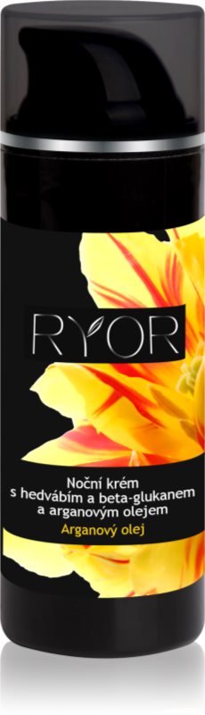 RYOR Argan Oil crema de noche con seda y beta glucano