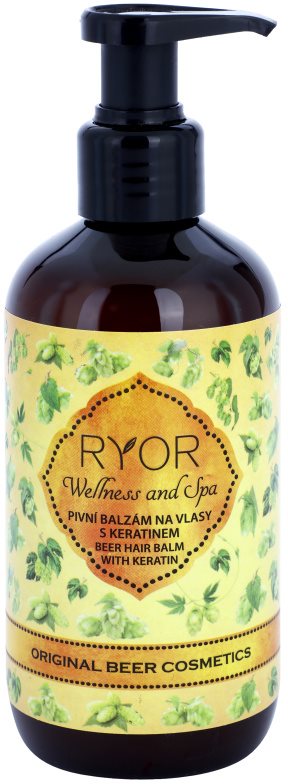RYOR Wellness and Spa Beer Cosmetics bálsamo de levadura de cerveja para o cabelo com queratina