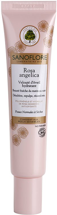 Sanoflore Rosa Angelica rozjasňujúci hydratačný krém pre normálnu až suchú pleť