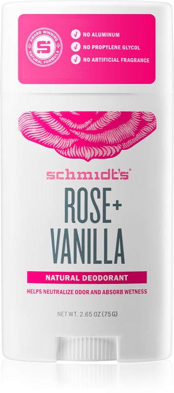Schmidt's Rose + Vanilla tuhý dezodorant