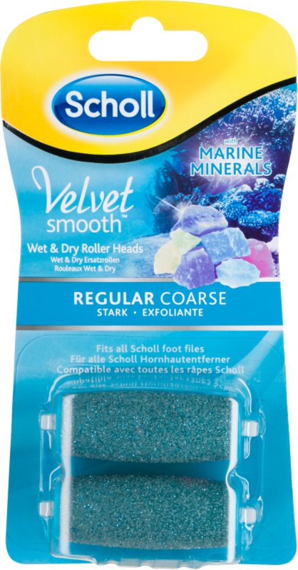 Scholl Velvet Smooth Regular Coarse запасна насадка для електричної щітки для ніг