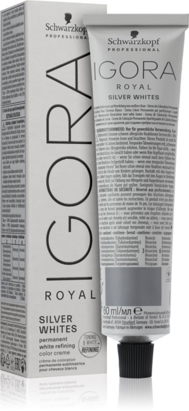 Schwarzkopf Professional IGORA Royal Absolutes SilverWhite Semi-Permanent Hair Dye for Silver and White Hair