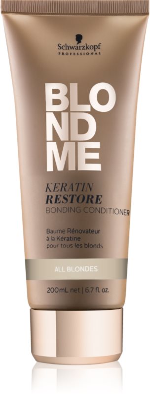 Schwarzkopf Professional Blondme Keratin Restore Conditioner For All Types Of Blonde Hair