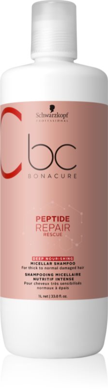 Schwarzkopf Professional BC Bonacure Repair Rescue felfrissítő micellás sampon a nagyon károsult hajra