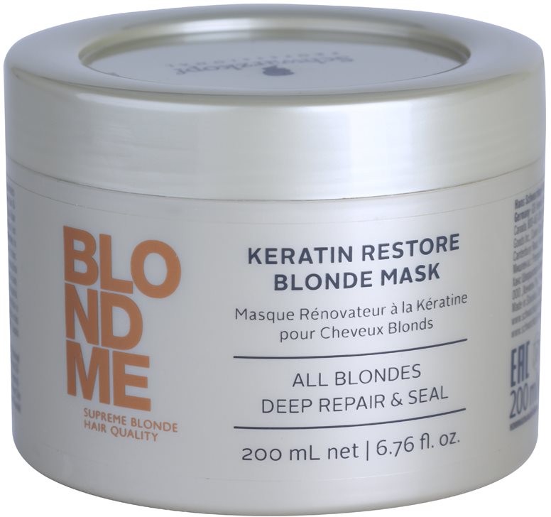 Schwarzkopf Professional Blondme keratinos regeneráló maszk szőke hajra