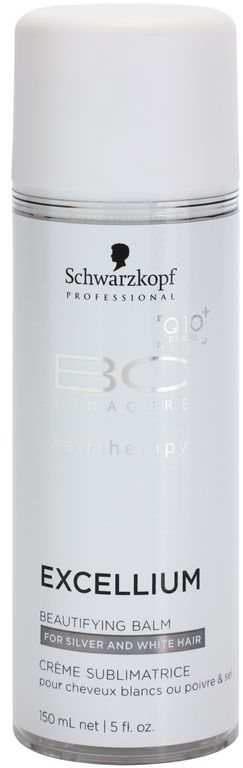 Schwarzkopf Professional BC Bonacure Excellium Beautifying bálsamo embelezador sem enxaguar para cabelos cinzentos e brancos