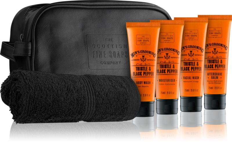 Scottish Fine Soaps Men’s Grooming Thistle & Black Pepper kozmetični set III.
