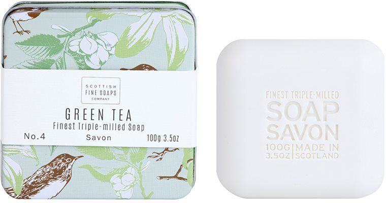 Scottish Fine Soaps Green Tea Săpun de lux în borcan de metal