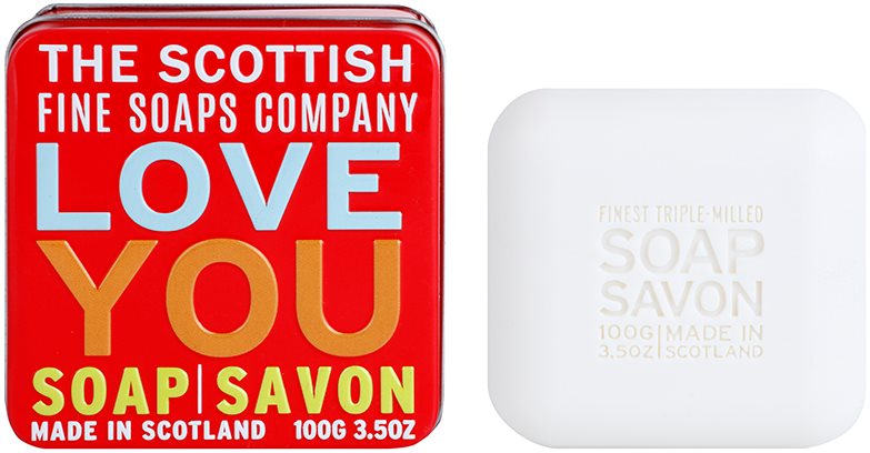 Scottish Fine Soaps Love You Pозкішне мило в металевій коробочці