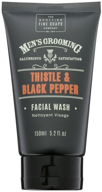 Scottish Fine Soaps Men’s Grooming Thistle & Black Pepper gel de limpeza facial