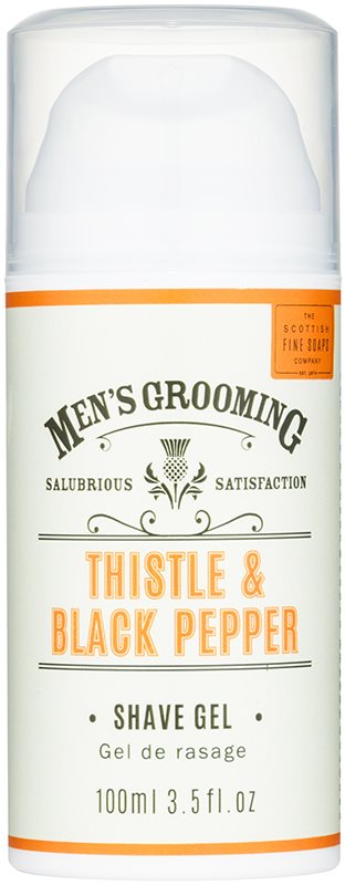 Scottish Fine Soaps Men’s Grooming Thistle & Black Pepper gel za britje