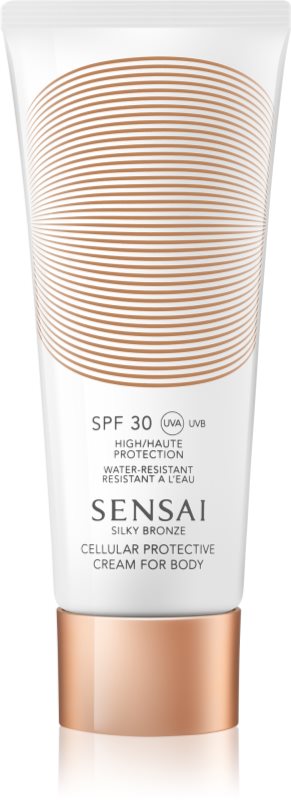 Sensai Silky Bronze крем для засмаги проти старіння шкіри SPF 30
