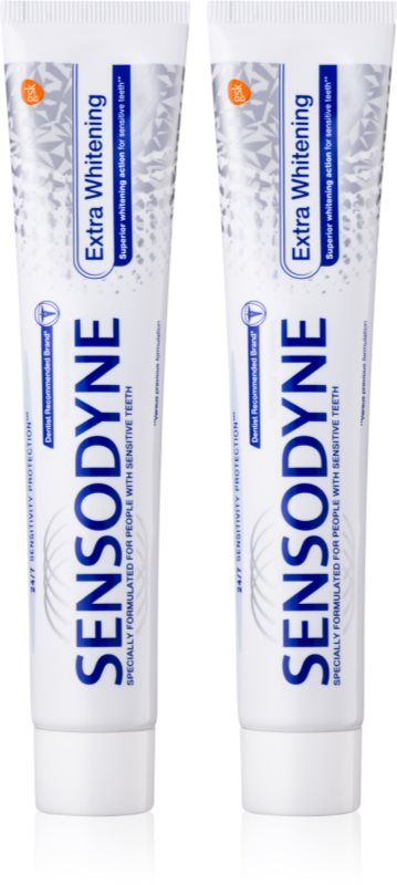 Sensodyne Extra Whitening pasta wybielająca do zębów z fluorem dla wrażliwych zębów