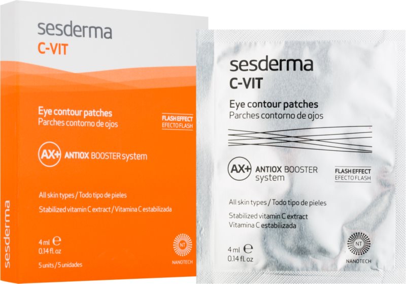 Sesderma C-Vit AX+ revitalizační náplasti pro rozjasnění unaveného očního okolí