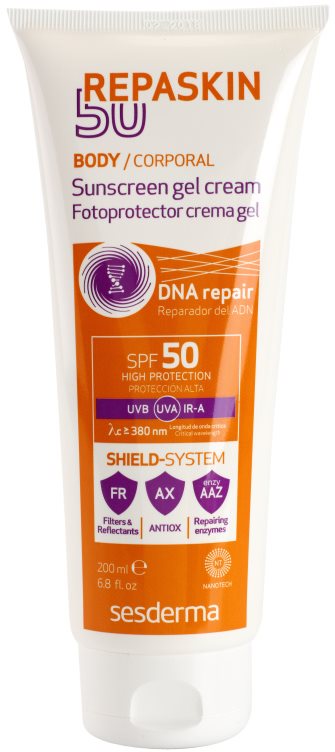 Sesderma Repaskin 50 crema-gel abbronzante corpo SPF 50