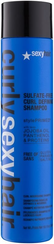 Sexy Hair Curly Shampoo voor Bescherming van Kleur bij Krullend Haar zonder Suflaat en zonder Parabeen
