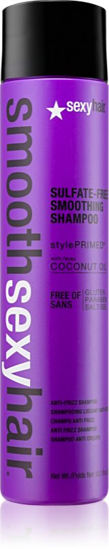 Sexy Hair Smooth shampoing sans sulfates pour cheveux indisciplinés et frisottis