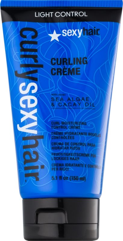 Sexy Hair Curly stylingcrème voor weerbarstig krullend haar