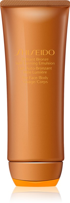 Shiseido Sun Care Brilliant Bronze Self-Tanning Emulsion emulsão autobronzeadora para corpo e rosto