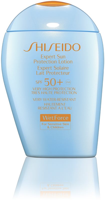Shiseido Sun Care Expert Sun Protection Lotion WetForce SPF50+ For Sensitive Skin & Children Protetor solar à prova de água SPF 50+