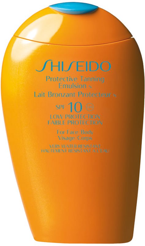 Shiseido Sun Care Protective Tanning Emulsion SPF10 Protective Tanning Emulsion for Face & Body SPF 10