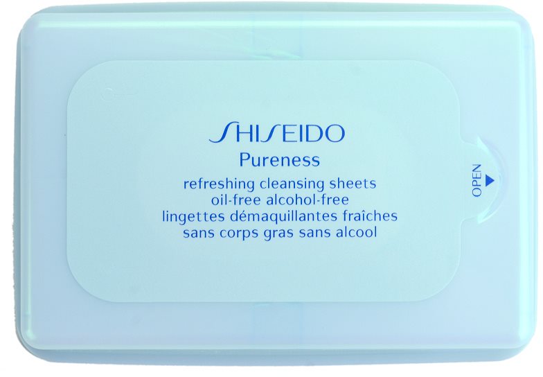 Shiseido Pureness odličovací ubrousky pro hloubkové čištění
