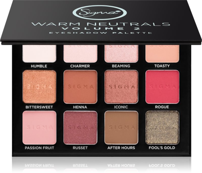 Sigma Beauty Warm Neutrals палітра тіней