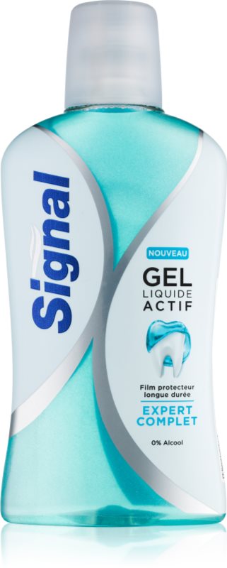 Signal Gel Liquide Actif ústní voda pro kompletní ochranu zubů a svěží dech bez alkoholu