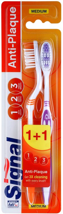 Signal Anti-Plaque četkice za zube medium 2 kom