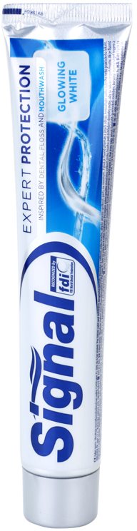Signal Expert Protection Glowing White dentífrico para dentes brancos radiantes