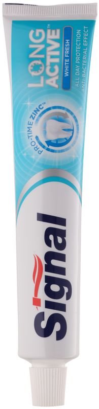 Signal Long Active White Fresh bleichende Zahnpasta für frischen Atem