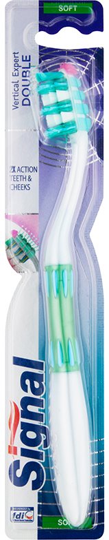 Signal Vertical Expert Double cepillo de dientes suave