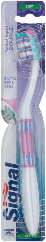 Signal Vertical Expert Double escova de dentes soft