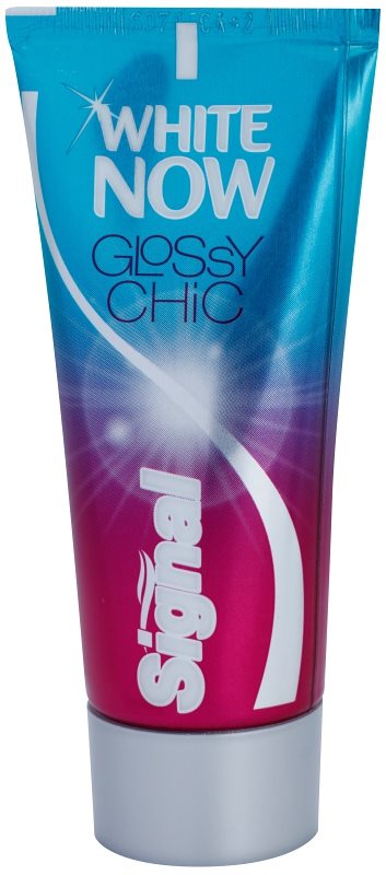 Signal White Now Glossy Chic bělicí zubní pasta s okamžitým účinkem