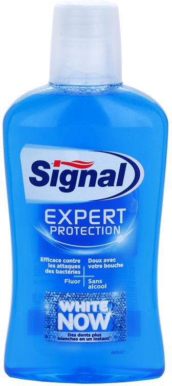 Signal White Now Expert Protection Mundwasser mit bleichender Wirkung