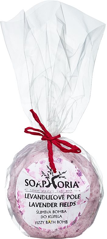 Soaphoria Lavender Fields fürdőbomba regeneráló hatással