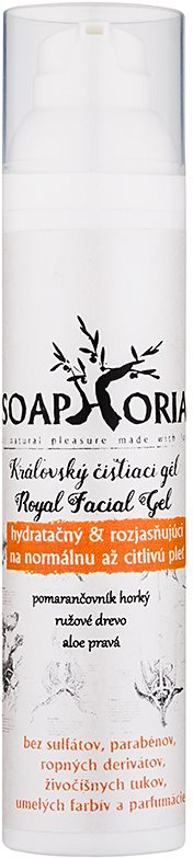 Soaphoria Royal Facial Gel hydratační a rozjasňující čisticí gel na normální až citlivou pleť