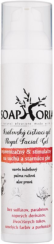 Soaphoria Royal Facial Gel rejuvenační a stimulující čisticí gel pro suchou a stárnoucí pleť