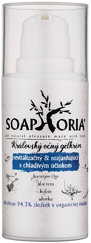 Soaphoria Royal Cream gel-creme revitalizante e iluminador para os olhos com efeito resfrescante