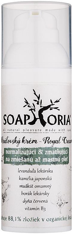 Soaphoria Royal Cream crema normalizante matificante para pieles grasas y mixtas