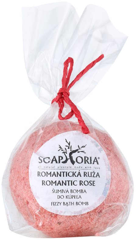 Soaphoria Romantic Rose antistresna kroglica za kopel z regeneracijskim učinkom