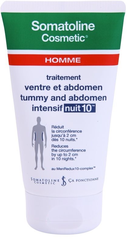 Somatoline Homme Nuit 10 krem wyszczuplający brzuch i biodra dla mężczyzn