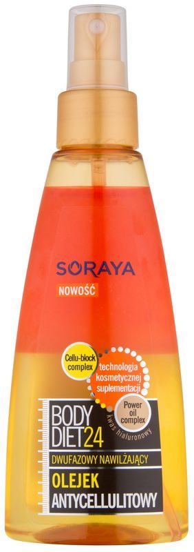 Soraya Body Diet 24 dwufazowy olejek nawilżający przeciw cellulitowi