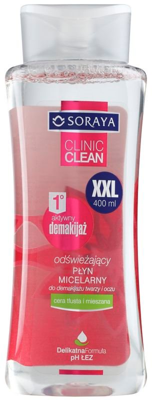 Soraya Clinic Clean osvěžující micelární voda pro smíšenou a mastnou pleť